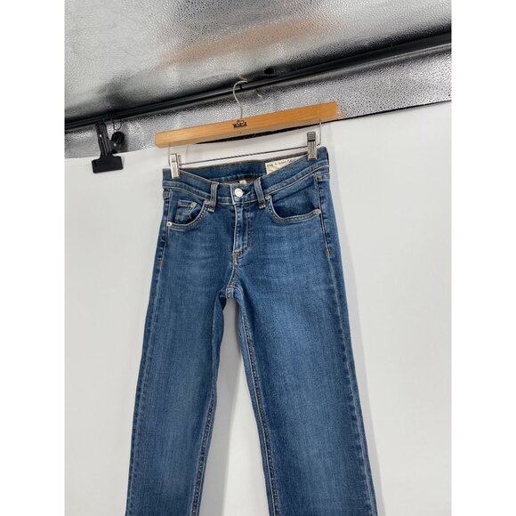 NWT Rag & Bone Womens Straight Leg Low Rise Jeans Size 26 Clean La Paz Blue - Picture 9 of 11